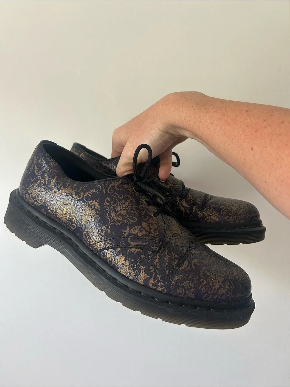 Dr. Marten Oxford Patterned Lace-Up Dress Shoe